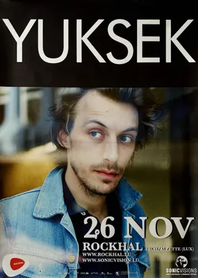 Immagine prodotto di Yuksek - Concerto a Lussemburgo, 2011 - LOCANDINA / POSTER - 60x84 cm