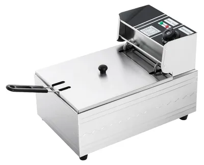 Immagine prodotto di Friggitrice elettrica per churros con cestello - 6 litri - acciaio inossidabile - rivestimento in PTFE - 250 W - 220–240 V, spina europea