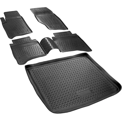 Produktbild von Fußmatten & Kofferraumwanne Set passend für  Porsche Cayenne 1 | Typ 9PA | BJ 2002-2010