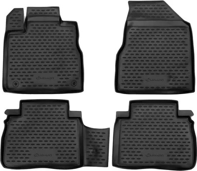 Produktbild von Fussmatten Set Element TPE Gummi 3D, wasserdicht, hoher Rand, rutschfest, passgenau – kompatible mit NISSAN Murano 2008-2015, 4 tlg.