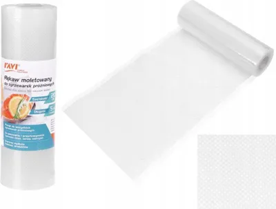 Zdjęcie produktu dla Rękaw moletowany do zgrzewarki 20 cm × 500 cm – pakowanie próżniowe