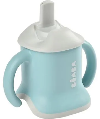 Produktbild von Beaba Evoluclip 3-in-1 Trinkbecher, Lernbecher, Babyflasche, Auslaufsicher, Blau