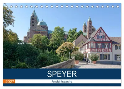 Produktbild von Speyer - Ansichtssache (Tischkalender 2027 DIN A5 quer), CALVENDO Monatskalender