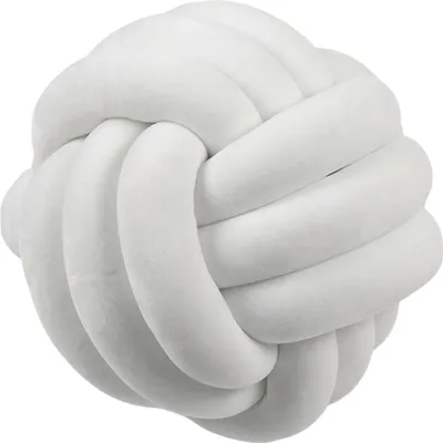 Produktbild von Kissen 27cm Knoten Knot Kissen Knotenkissen Kopfkissen Nordische Einfachheit Kreativität Geknotetes Kissen zierkissen Plüschkissen Cushion Dekor - Weiß