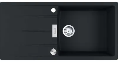 Immagine prodotto di Franke Maris Centro vestavný dřez Fragranit dřez CNG 611-100 Onyx knoflík nerez od 60 cm 114.0682.503