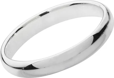 Produktbild von 925 Sterling Silber 3mm Court Form Herren/Damen - Trauring/Ehering/Hochzeitsring, 68 (21.6); TRS13875RSY