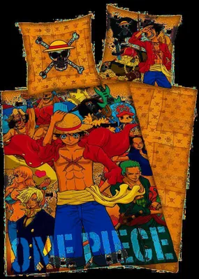 Produktbild von One Piece - Pościel dwustronna (wzmocniona) - 80 x 80 / 135 x 200 cm