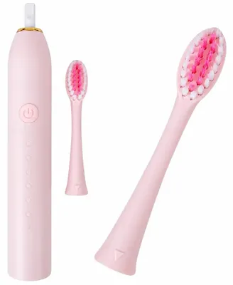 Produktbild von Schallzahnbürste Elektrische Zahnbürste Sonic Zahnbürste X 3 Rosa 4 Aufsteckbürsten USB 6 Modi Timer IPX7