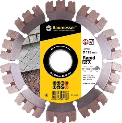 Obrázek produktu pro Distar diamantový řezací kotouč na dlažební kostky Rapid Pro 125 mm