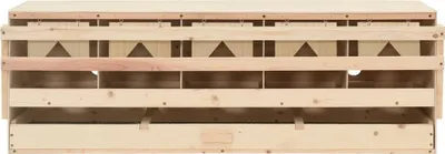Immagine prodotto di Casetta Cova per Galline 5 Scomparti 117x33x38 cm Legno di Pino