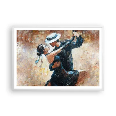 Produktbild von Gerahmtes Poster - Weißer Rahmen - tanzen sie - 100x70 cm - Wand Bild - Wanddeko - Wandbilder - Kunstposter - Wandposter - Bilderrahmen - Bilder - Kunstdruck - Wandbild - P2WAA100x70-3773