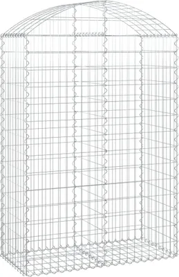 Produktbild von vidaXL Gabione mit Hochbogen 100x50x140/160 cm Verzinktes Eisen