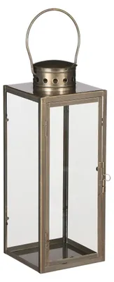 Produktbild von Glimmer Laterne / Windlicht Arzilla - gold - Metall - Beleuchtung - 13 x 34 cm
