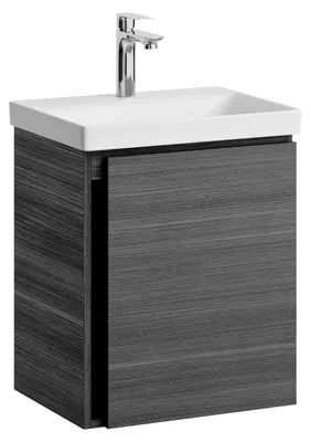 Produktbild von Planetmöbel Waschtisch mit Unterschrank Anthrazit 50 cm inkl. Waschtischarmatur Chrom