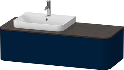 Immagine prodotto di Duravit Happy D.2 Plus Meuble sous-lavabo sur console suspendu, 1300x550 mm, 1 tiroir, pour vasque à poser position à gauche, HP4942L98980010, HP4942L98980010