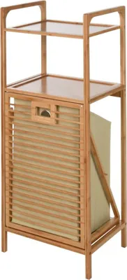 Produktbild von Badregal aus Bambus, 40 x 30 x 95 cm