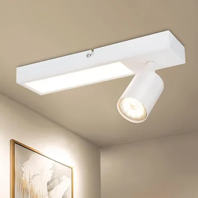 Produktbild von LED Deckenstrahler LED wechselbar, Warmweiß, modern LED Deckenspot, Deckenlampe, 1 oder 2 Flammig