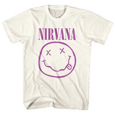 Produktbild von Nirvana Purple Happy Face Natural L T-Shirt