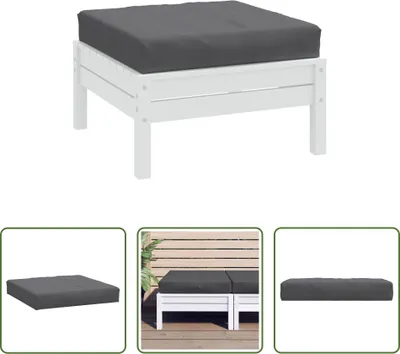 Obrázek produktu pro The Living Store Paletový polštář Melange anthracite 60x60x10 cm látka