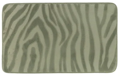 Zdjęcie produktu dla TENDANCE Mata pod prysznic, dywanik łazienkowy, mata łazienkowa, 45 x 75 cm, kolor beżowy, wzór zebry