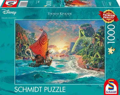 Zdjęcie produktu dla Schmidt Spiele Disney, Vaiana, Moana, Thomas Kinkade Disney, puzzle dla dorosłych, układanka, od 12 lat, 1000 elementów, 58030