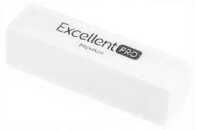 Image de Excellent PRO Bloc polisseur quatre faces blanc