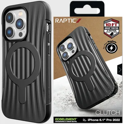 Produktbild von Raptic X-Doria Clutch Built Case Etui Iphone 14 Pro Max Z Magsafe Pokrowiec Plecki Czarny