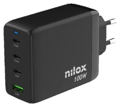 Immagine prodotto di Nilox NXGANUSBC100 Caricabatterie per dispositivi mobili Universale Nero AC Ricarica rapida Interno
