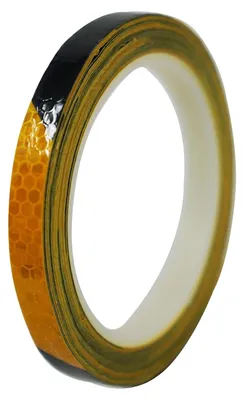 Produktbild von 8M reflektierendes Sicherheitswarnband, Auto, Fahrrad, Motorrad, Aufkleber, leuchtendes Orange, Schwarz