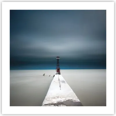 Produktbild von Poster - Poster ohne Rahmen - Turm Strand Himmel - 50x50 cm - Wand Bild - Wanddeko - Wandbilder - Kunstposter - Wandposter - Bilder - Kunstdruck - Wanddekoration - Wandbild - P2XAC50x50-4988