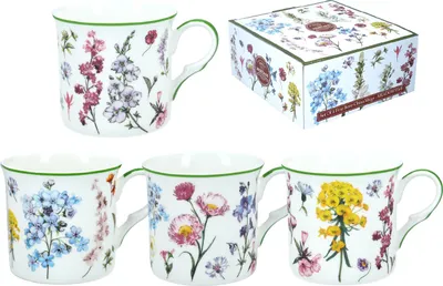 Imagen del producto de Juego de 4 tazas - "Tiempo de prados" (FBCh)