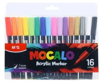 Obrázek produktu pro Akrylový fix 1 mm, 16 barev, značka M&G