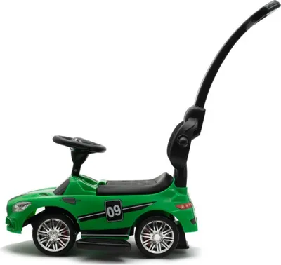 Obrázok produktu pre Detské odrážadlo so zvukom a vodiacou tyčou Baby Mix RACER zelené