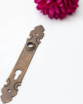 Produktbild von Langschild für Haustüren - Einzeln | PZ92 | Messing patiniert