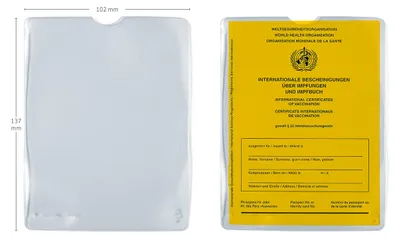 Produktbild von HERMA 5021 Ausweishülle transparent 25 Stück, Impfpass Hülle, Kartenhüllen Set
