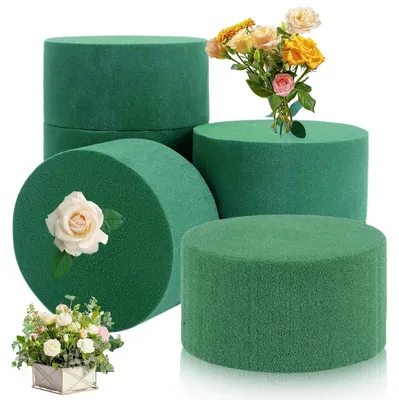 Productafbeelding van Schuimringen - set van 6 stuks - voor kunstbloemen en bloemschikken - 8 x 4 cm