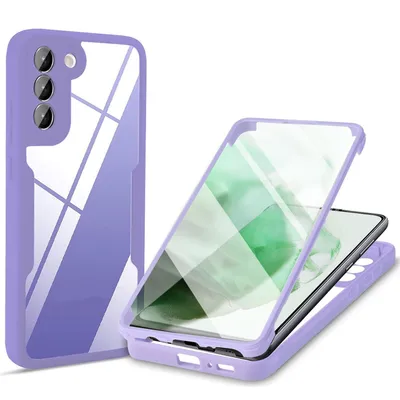 Image de Coque de protection pour Samsung Galaxy S22 Plus 5G, étui, housse, bumper, couleur : violet