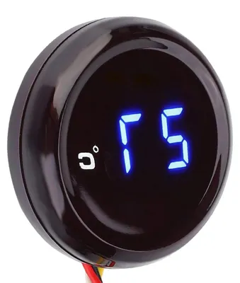 Productafbeelding van Motorfiets Thermometer - Digitale Meter - Motortemperatuur Meten - Waarschuwing bij Hoge Temperatuur - 0-120 Graden Celsius - Blauw