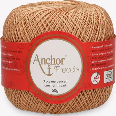 Image de Anchor Freccia 12 – fil de coton mercerisé pour crochet fin (Color 00367)
