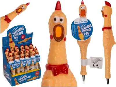 Zdjęcie produktu dla Śmieszny Długopis Ucznia - Głośny, Krzyczący Kurczak