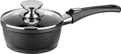 Immagine prodotto di Berndes Vario Click Induction casseruola con coperchio in vetro, pentola di cottura, rivestimento antiaderente, alluminio fuso, nero, Ø 16 cm, 031151