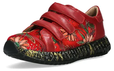 Produktbild von Laura Vita Damen Sneaker mit Blumenmuster Plateau und Klettverschluss Burton 42,