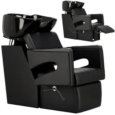 Produktbild von Friseursalon Waschbecken Friseurbedarf Gaja für Friseursalon Barbershop bewegliche Keramikschüssel Armatur Wasserhahn Handbrause
