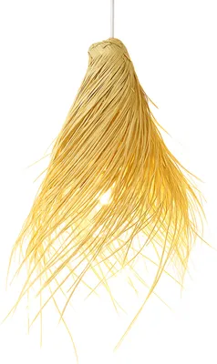 Produktbild von Pendelleuchte Oaxan | Boho Hängelampe aus Palmenblatt 47 cm Natur