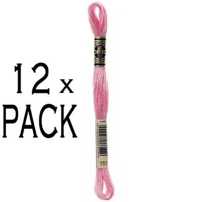 Produktbild von 12x DMC Stickgarn Mouline Special 117MC -151, 6-fädig, 8m, VPE