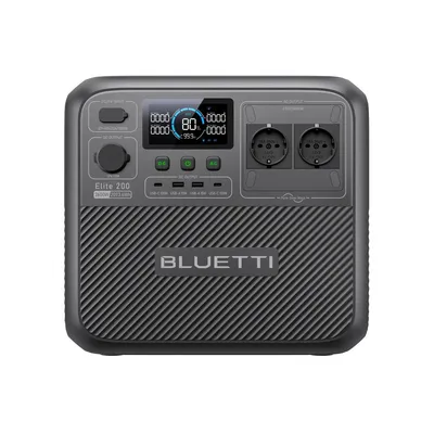 Produktbild von BLUETTI Elite 200 V2 Tragbare Power Station, 2073,6Wh LiFePO4 Batterie-Backup Solargenerator für Zuhause, Camping, Wohnmobil 0% MwSt für PV