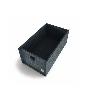 Produktbild von Aufbewahrungsbox CARGA Filz 40 x 29 x 19 cm ohne Deckel in anthrazit meliert