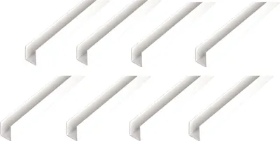 Produktbild von Alberts 8 x U-Profil, Aluminium, weiß, 10 x 10 x 10 x 1 mm, Länge 2 m