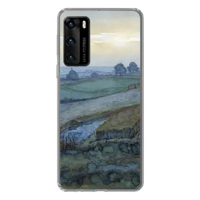 Produktbild von MuchoWow® Handyhülle Schutzhülle Hülle für Huawei P40 Landschaft bei Arnheim - Piet Mondrian Silikon Softcase Handy Hülle - Handytasche