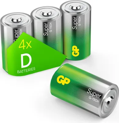 Productafbeelding van GP GPSUP13A313S4 4 GP Batterien SUPER Mono D 1,5 V
